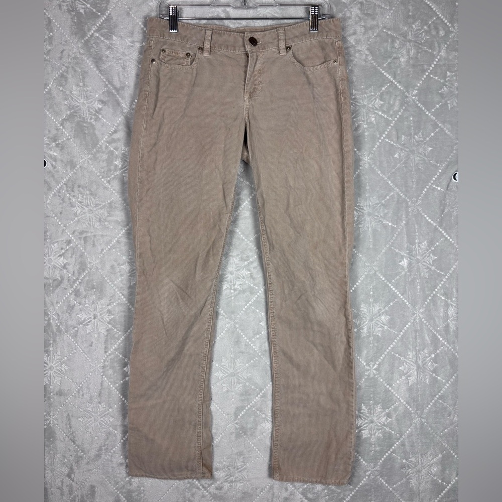 J.Crew City Fit Skinny Corduroy Pants Size 27S Taupe / Light Mocha